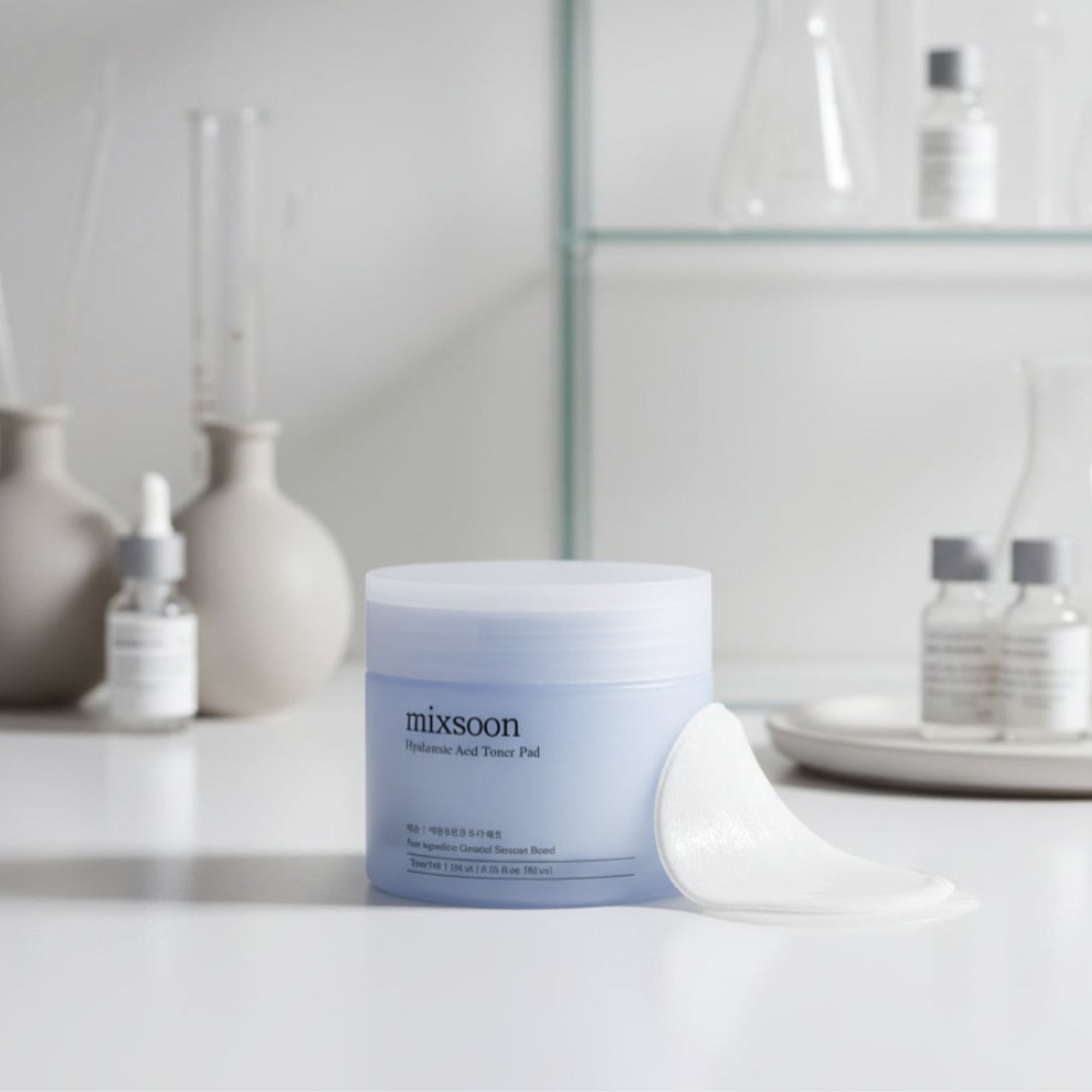 mixsoon Hyaluronic Acid Toner Pad 80-Pads 180ml